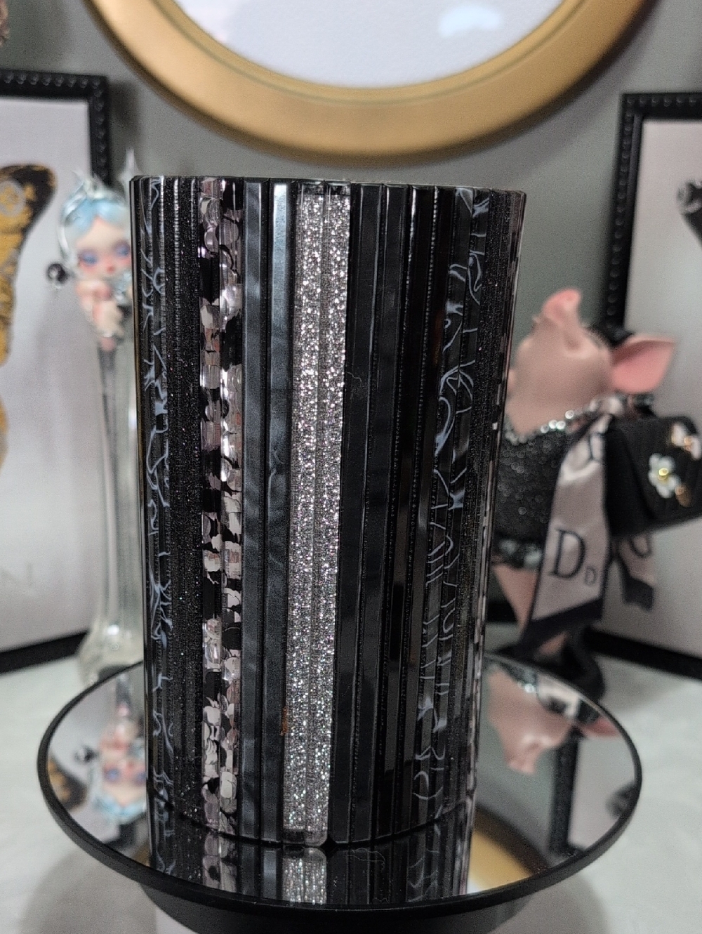 Kurt Geiger Black And Silver Cylinder 3way Purse - RARE! - Picture 5 of 14